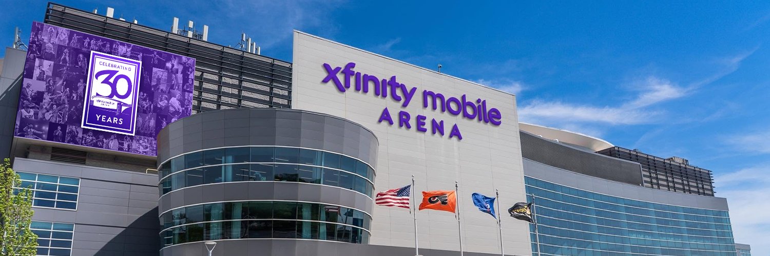 Xfinity Mobile Arena's banner
