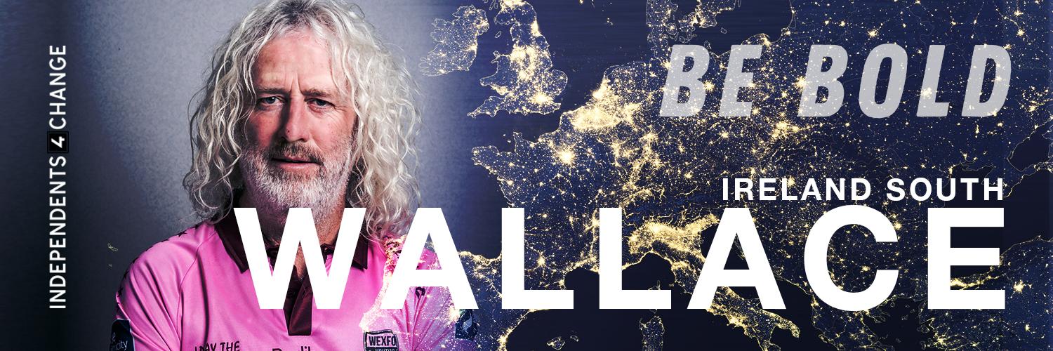 Mick Wallace's banner