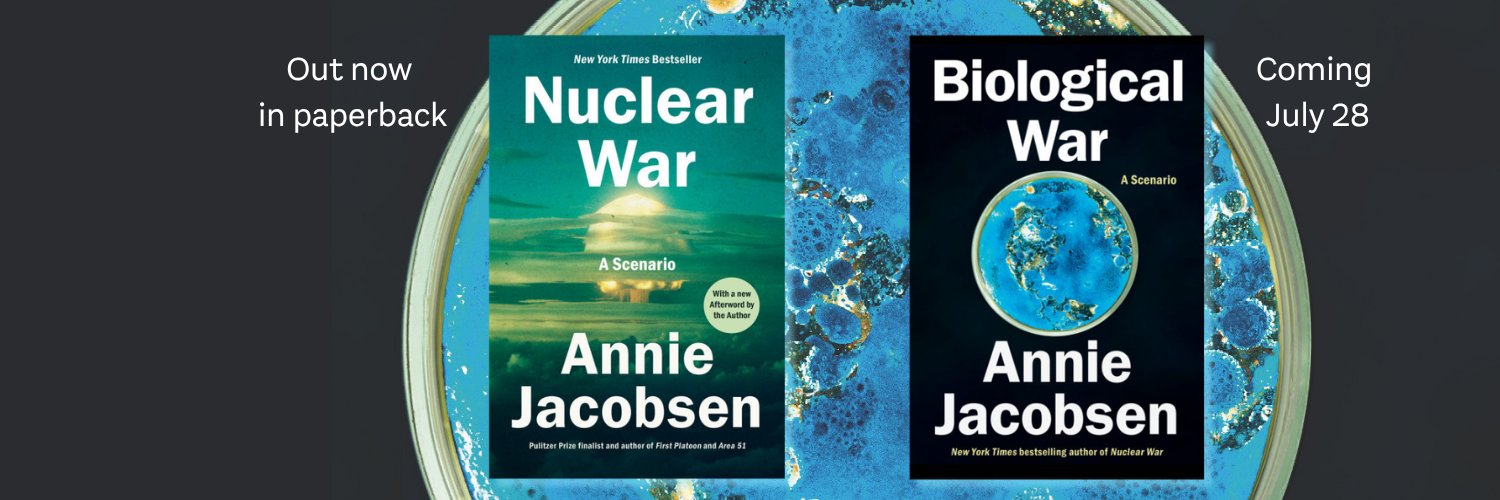 Annie Jacobsen's banner