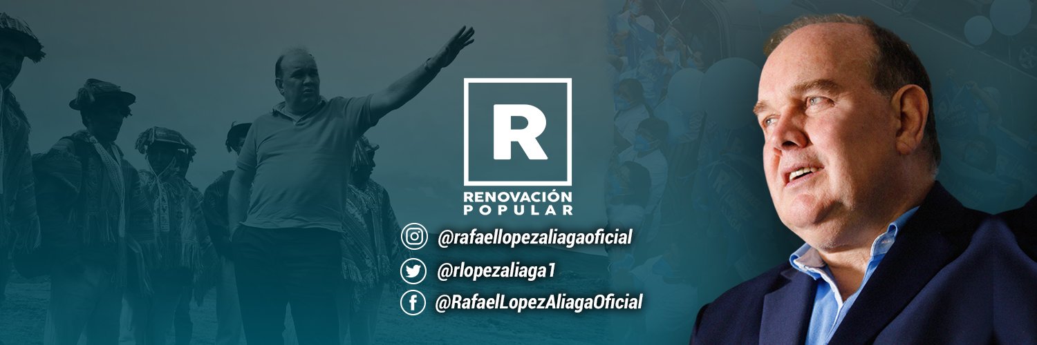 Rafael López Aliaga's banner