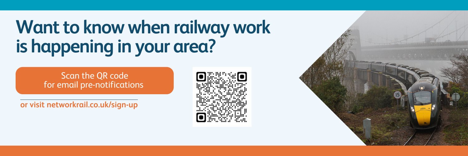 Network Rail Western's banner