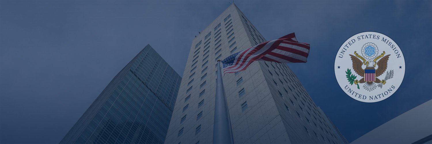 U.S. Mission to the UN's banner