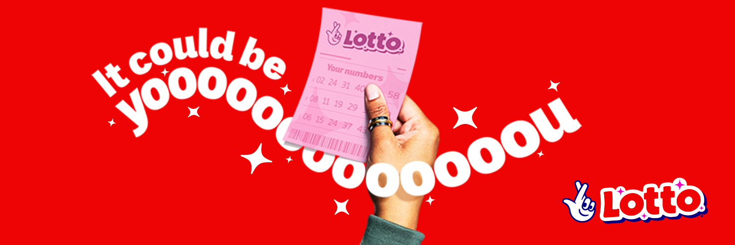 The National Lottery's banner