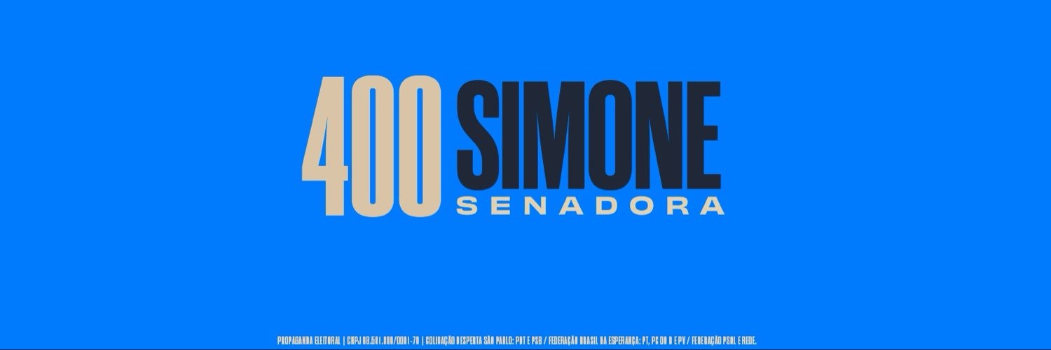 Simone Tebet's banner