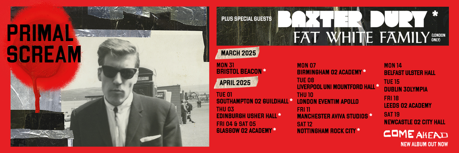 Primal Scream's banner