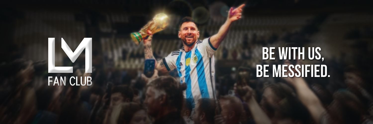 Lionel Messi Fan Club's banner