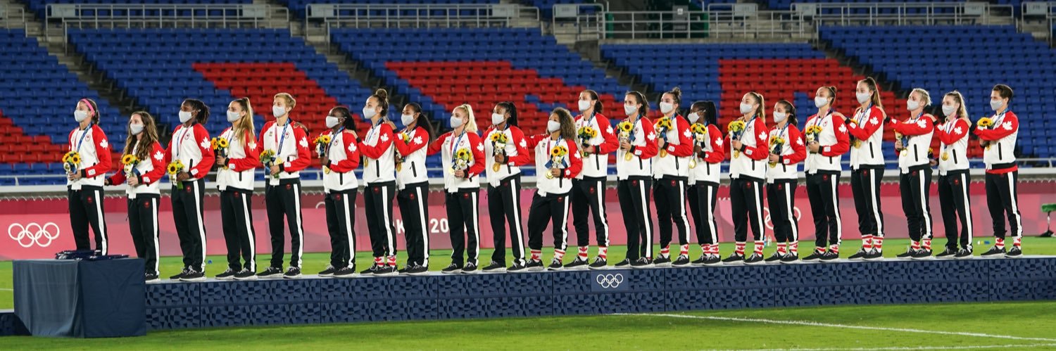 Christine Sinclair's banner