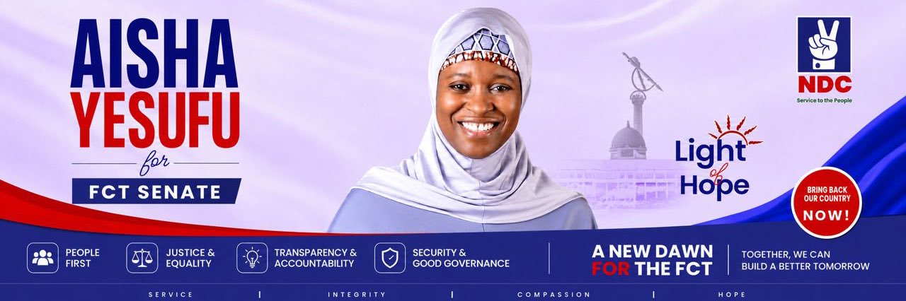 Aisha Yesufu's banner