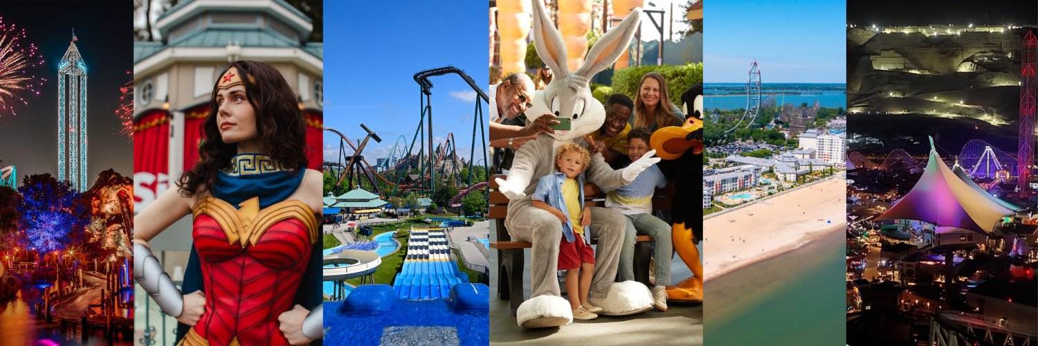 Six Flags's banner