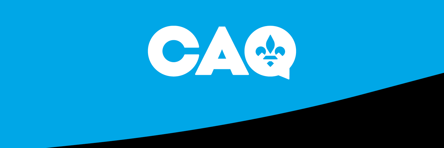 Coalition Avenir Québec's banner