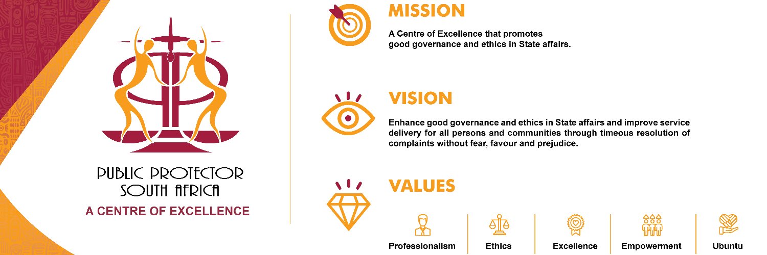 Public Protector South Africa's banner