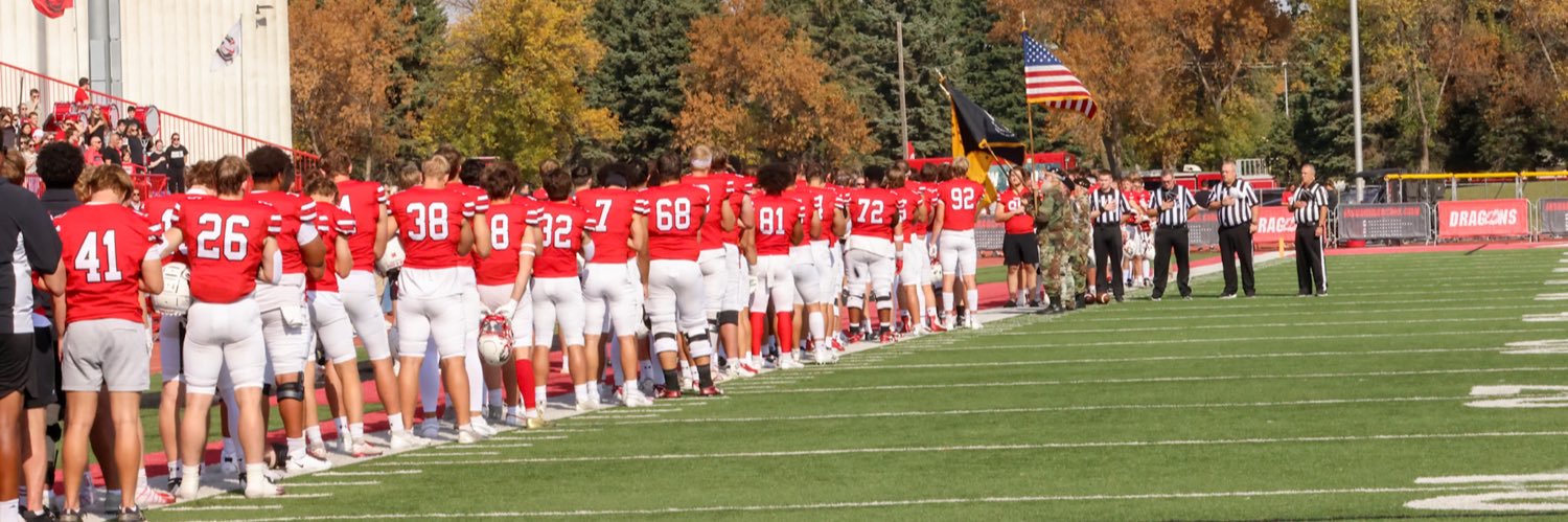 MSUM Dragon Football's banner