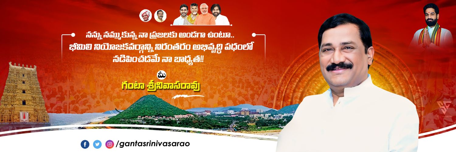 Ganta Srinivasa Rao's banner
