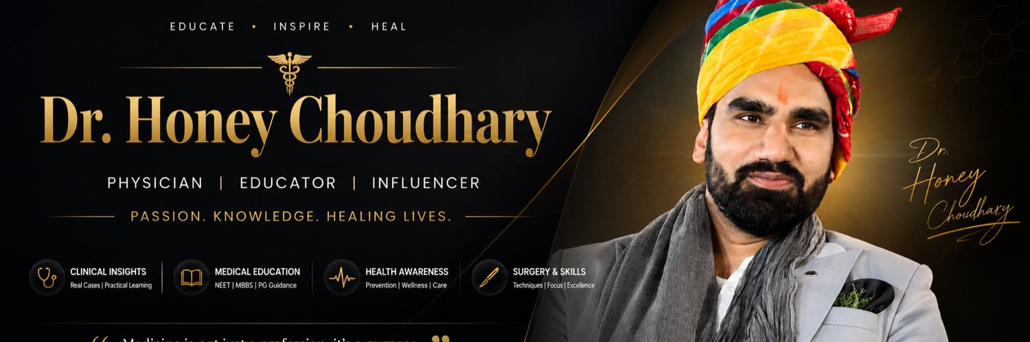 Dr Honey choudhary 🩺's banner