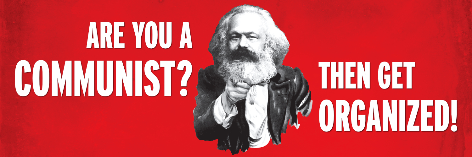 Revolutionary Communists of America's banner