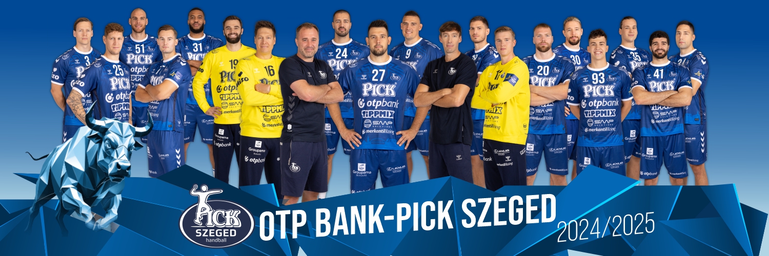 OTP Bank - PICK Szeged Handball's banner