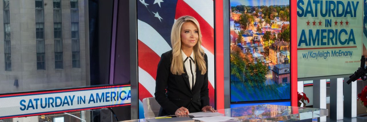 Kayleigh McEnany's banner