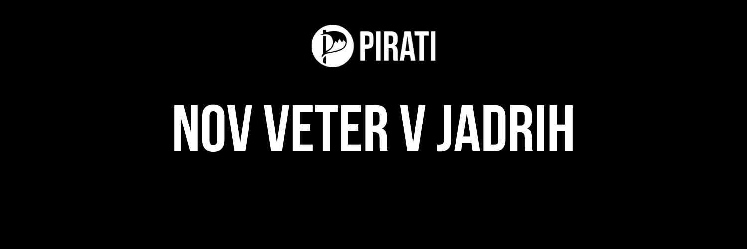 Piratska stranka's banner