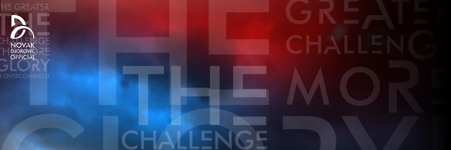 Novak Djokovic's banner