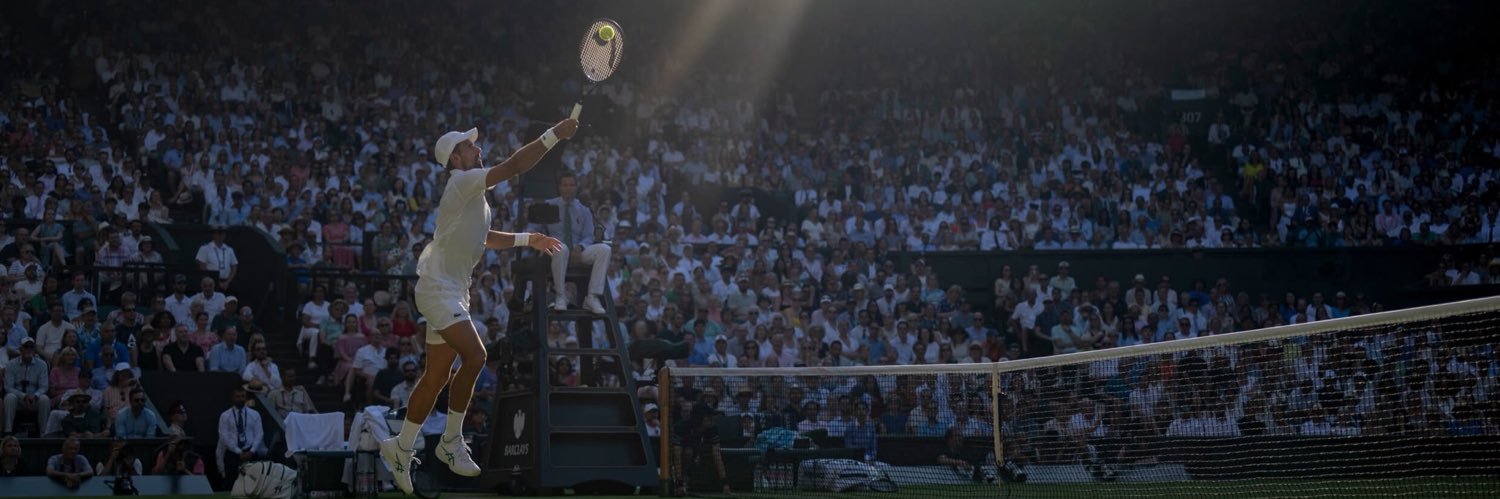 Novak Djokovic's banner