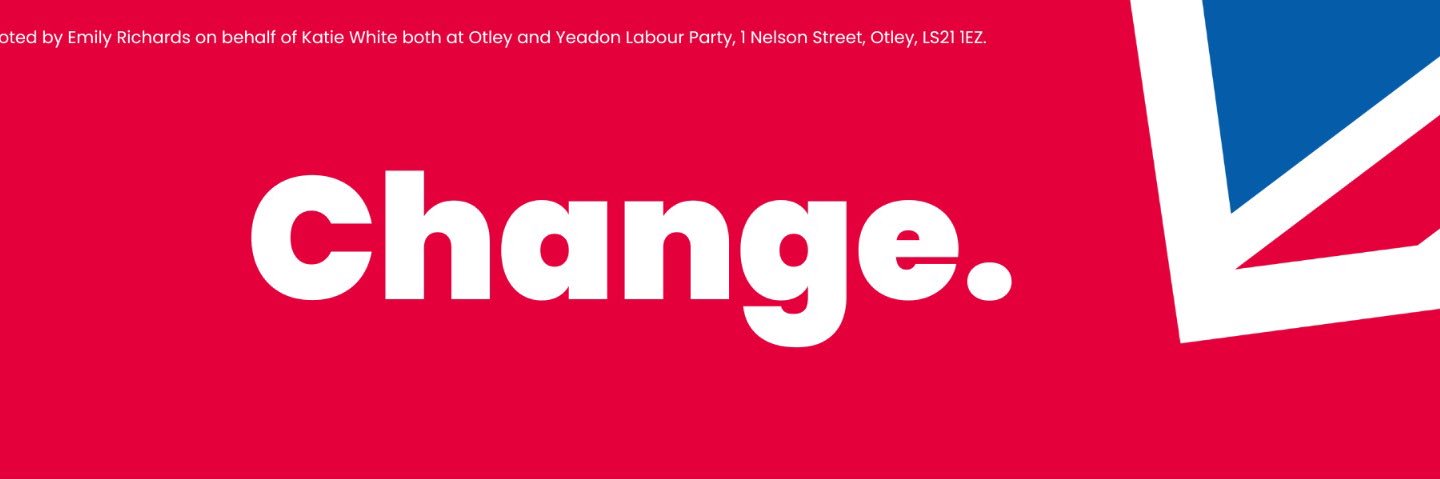 Katie White MP's banner