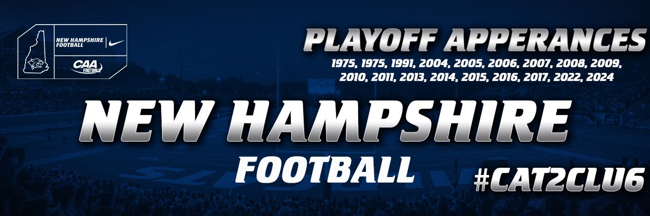 New Hampshire Football's banner