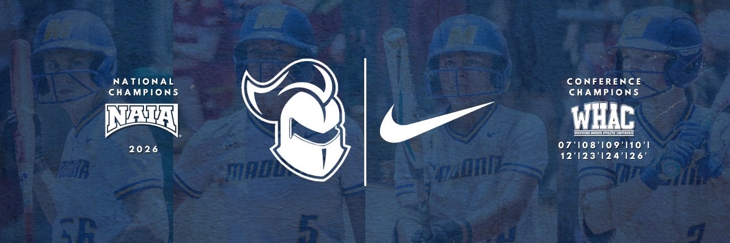 Madonna Softball's banner