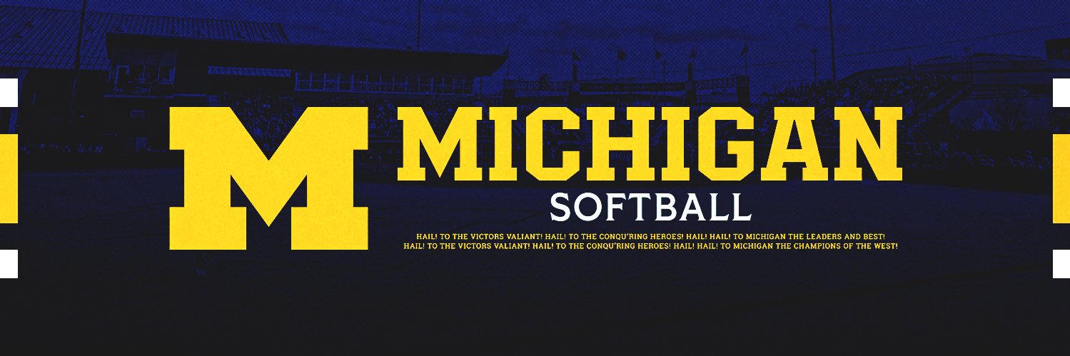 Michigan Softball's banner