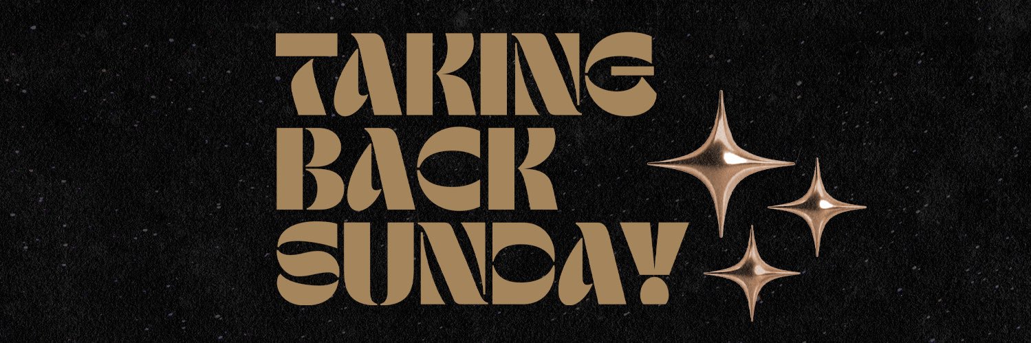 Taking Back Sunday's banner