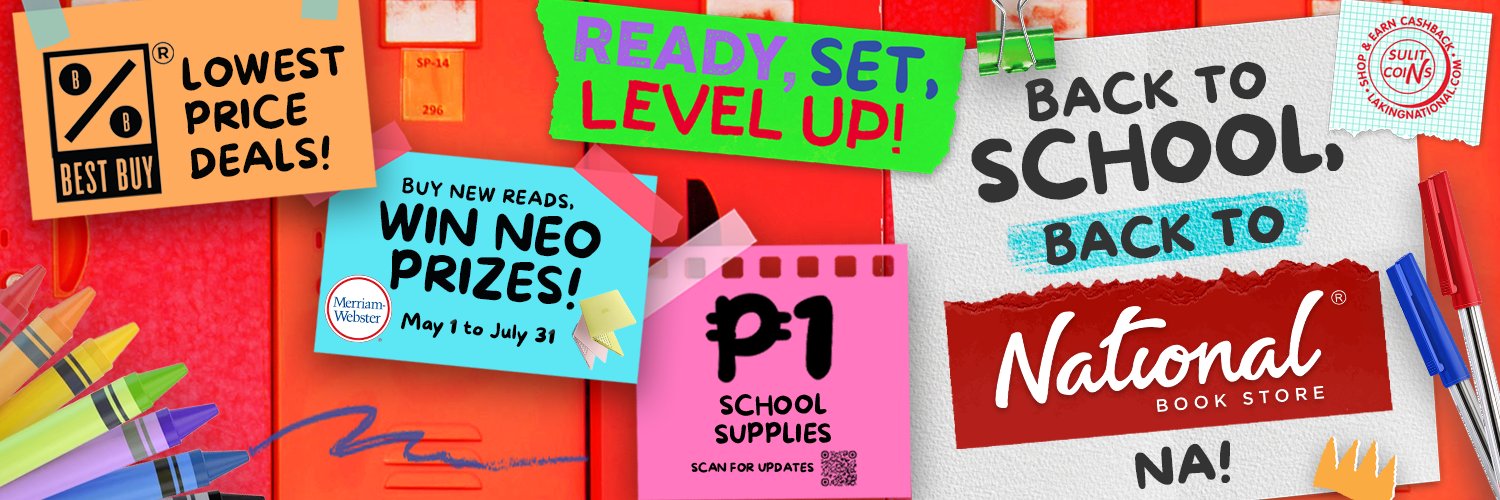 National Book Store's banner