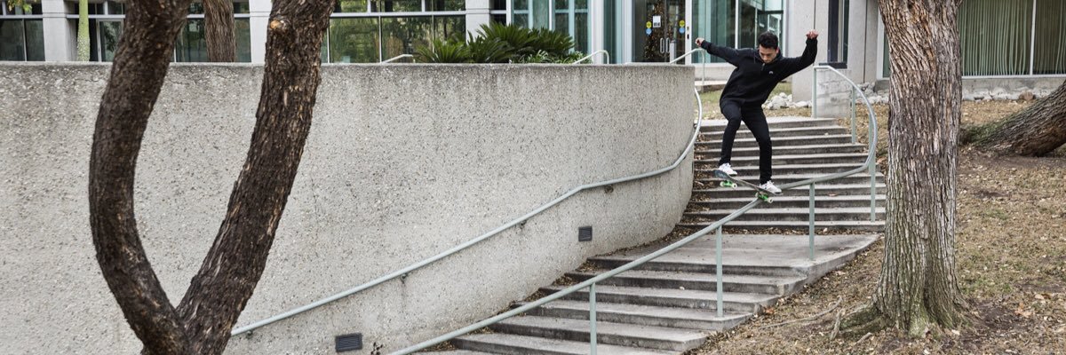 Nyjah Huston's banner