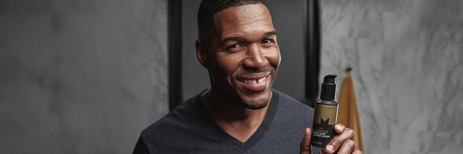 Michael Strahan's banner
