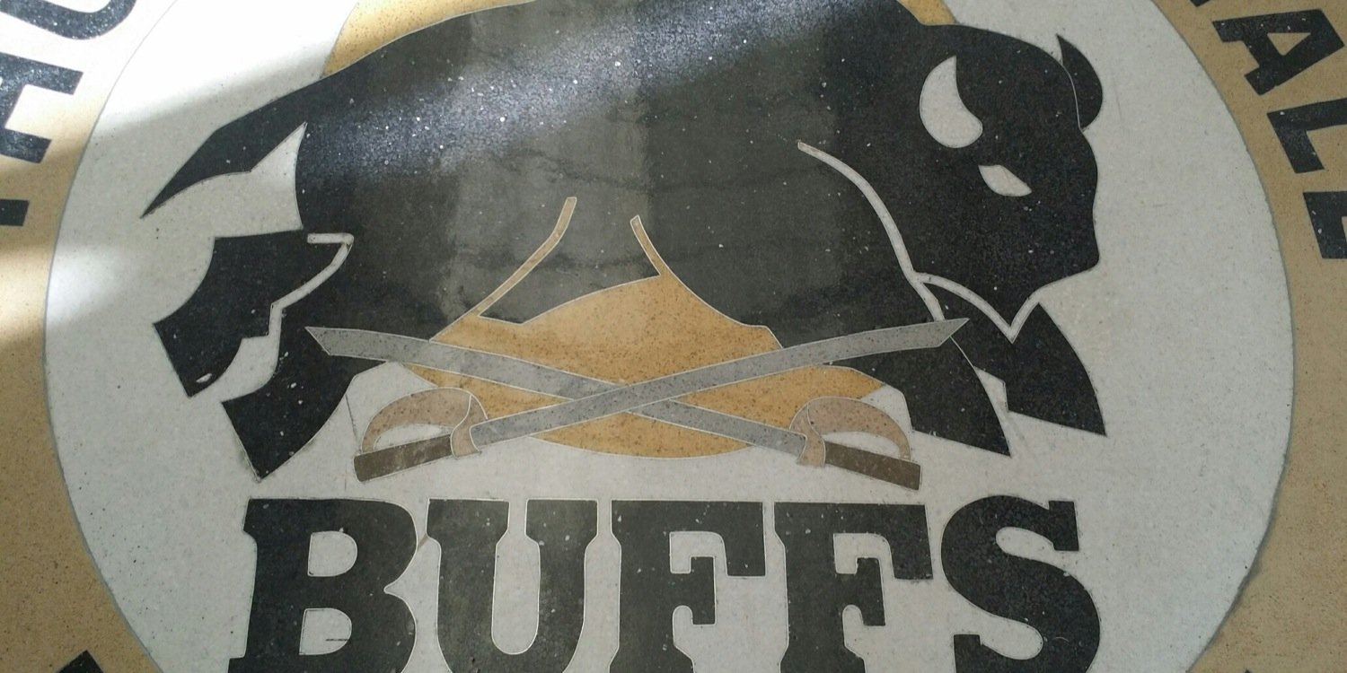 Marshall High School's banner