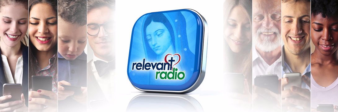 Relevant Radio's banner