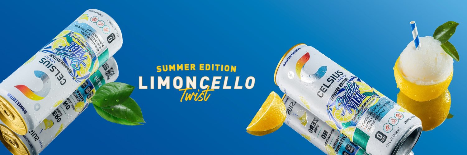 CELSIUS Energy Drink's banner