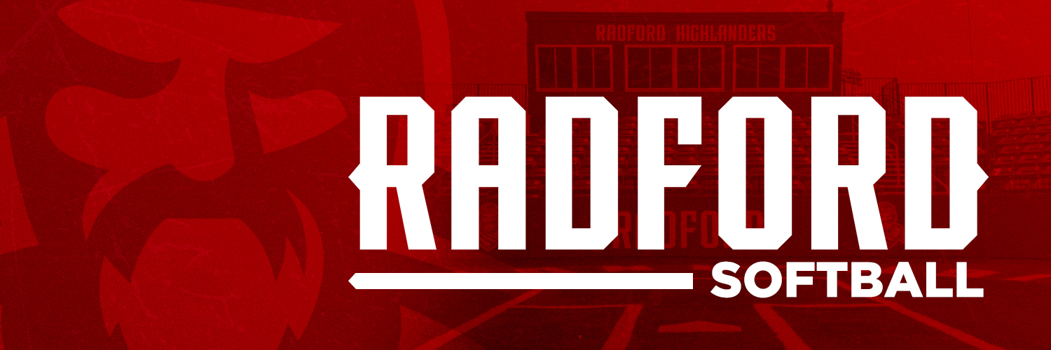 Radford Softball's banner