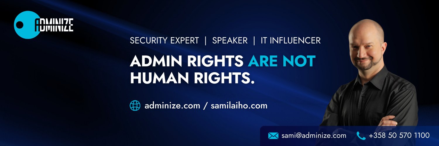 Sami Laiho's banner