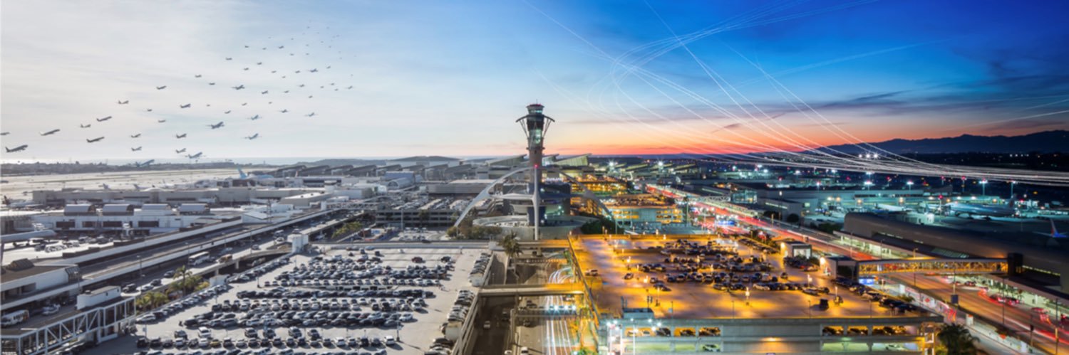 LAX Airport's banner