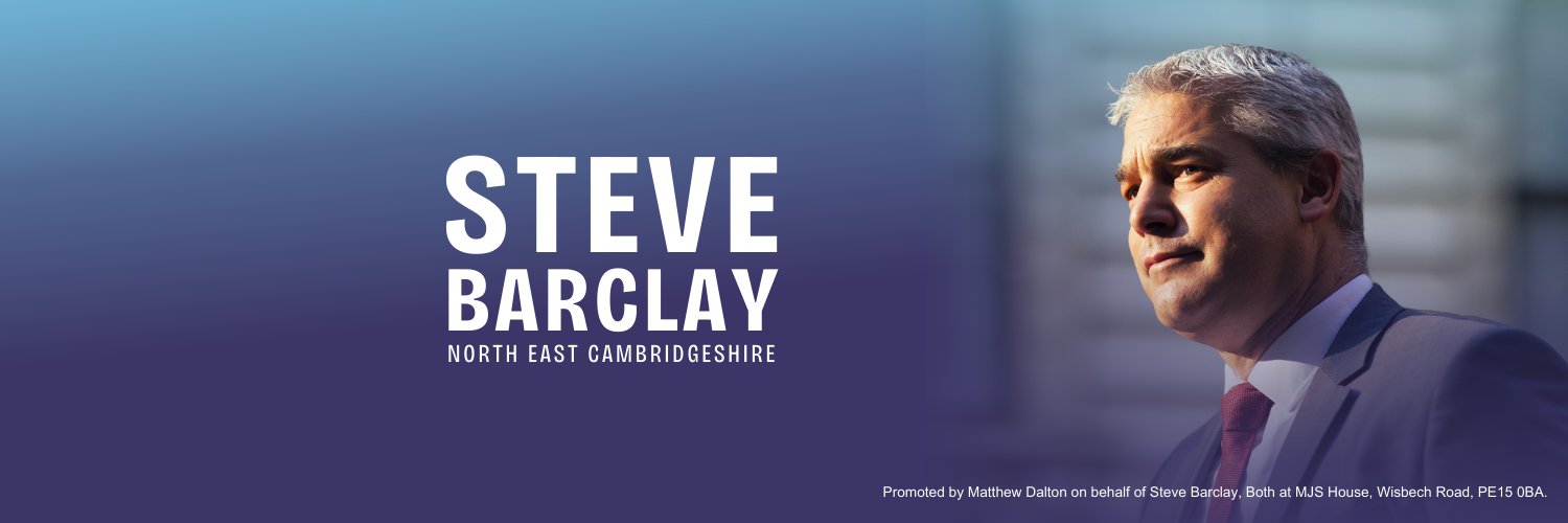 Steve Barclay's banner