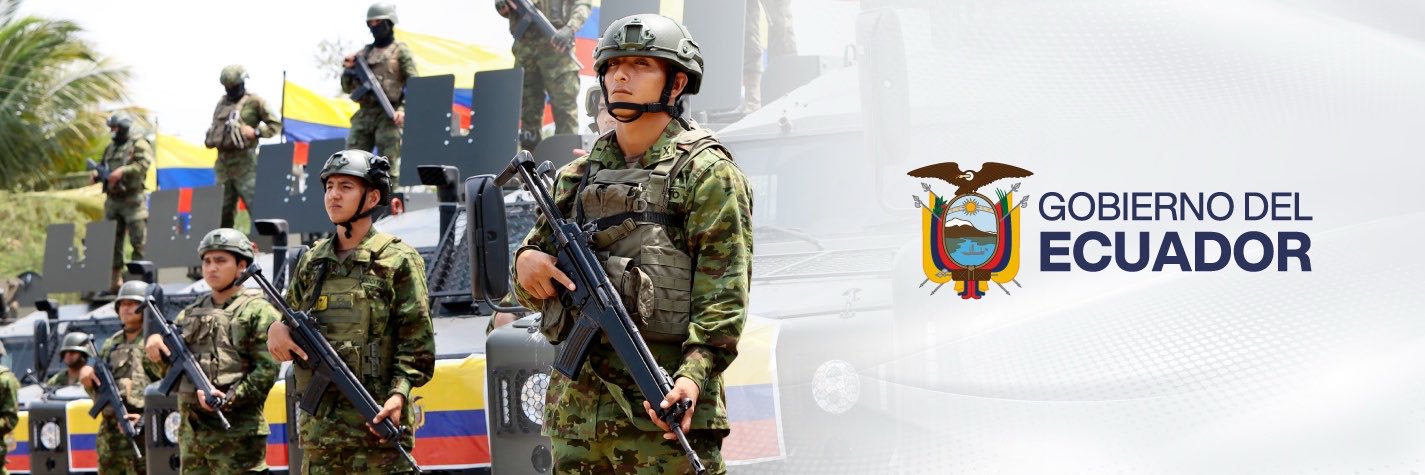 Ministerio de Defensa Nacional del Ecuador's banner