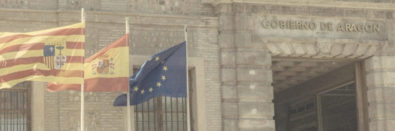 Jorge Azcón's banner