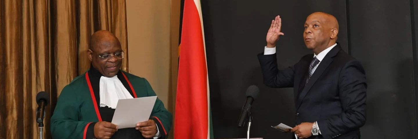 Dr Kgosientsho Ramokgopa's banner