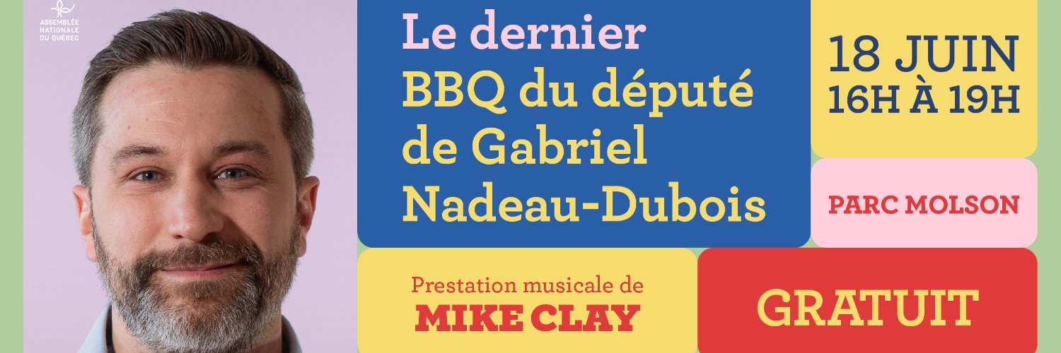 Gabriel Nadeau-Dubois's banner