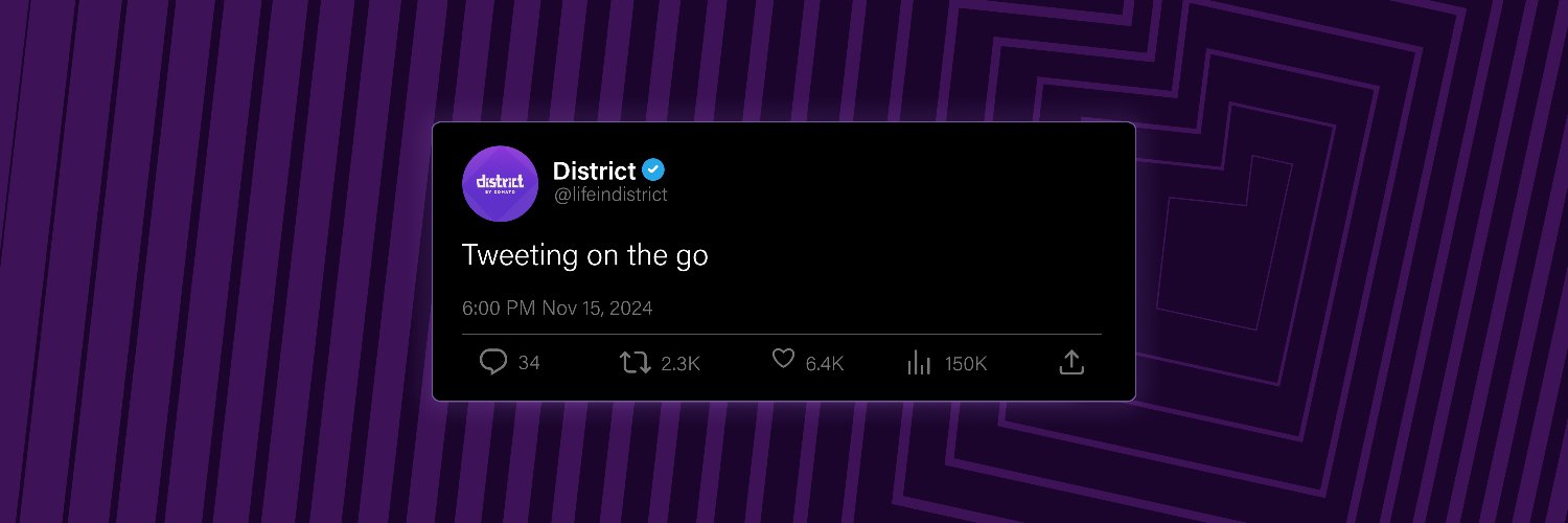 District's banner