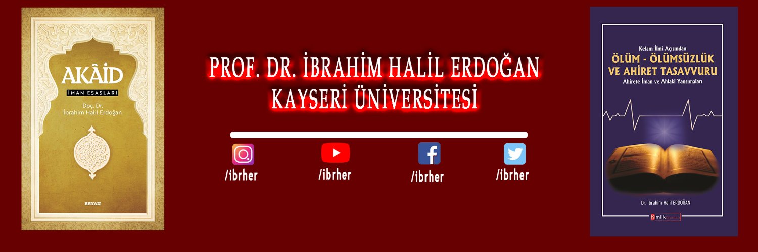 Prof. Dr. İbrahim Halil ERDOĞAN's banner