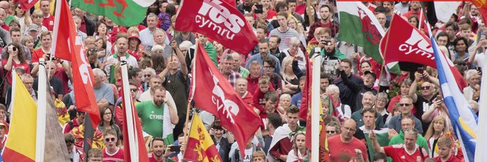 YesCymru's banner