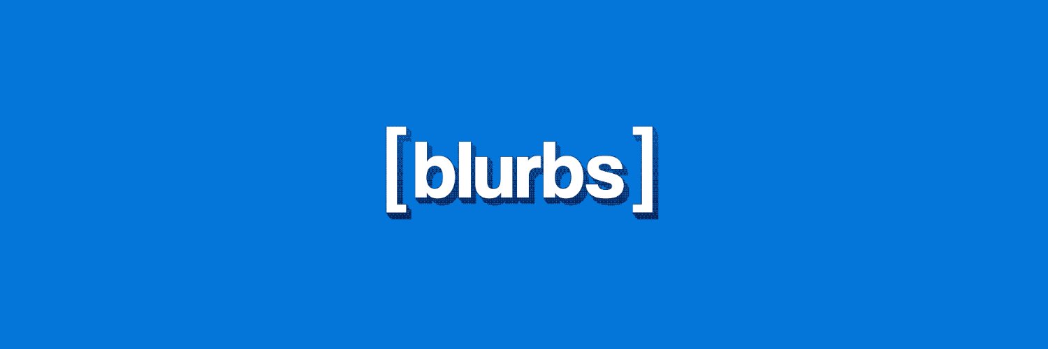 Blurbs's banner