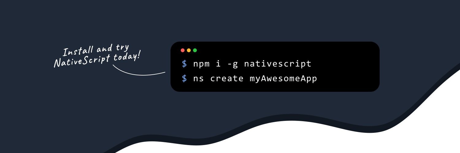 NativeScript's banner
