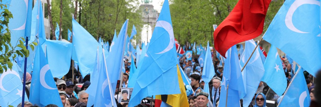 World Uyghur Congress's banner