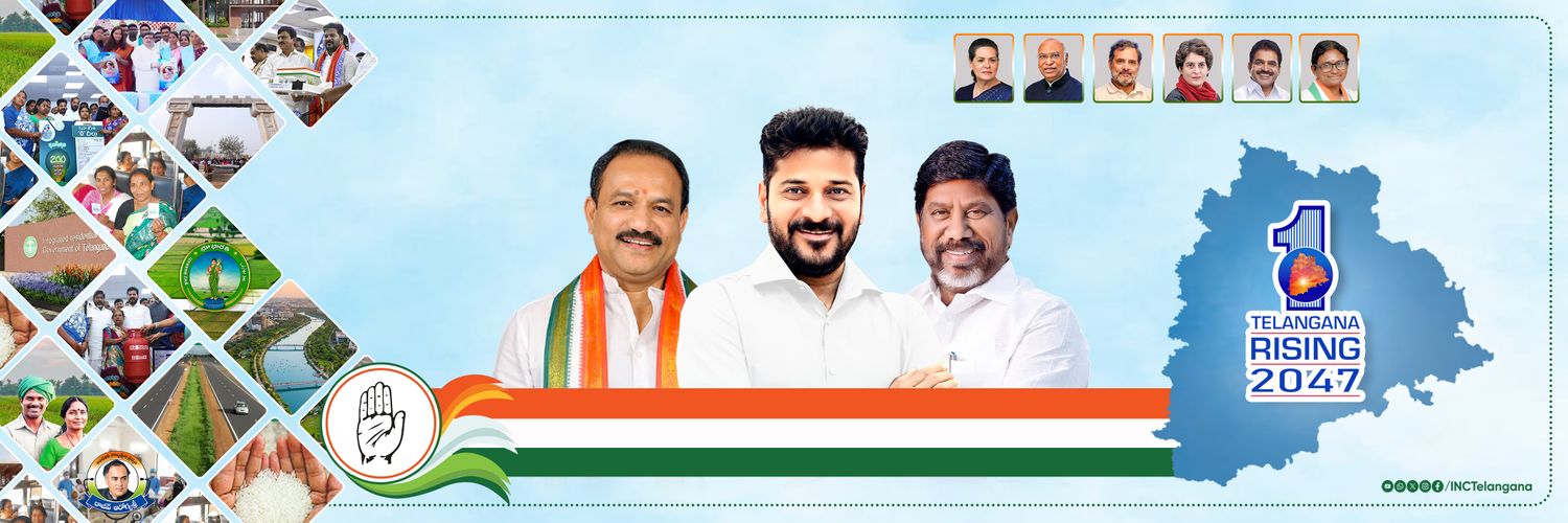 Telangana Congress's banner